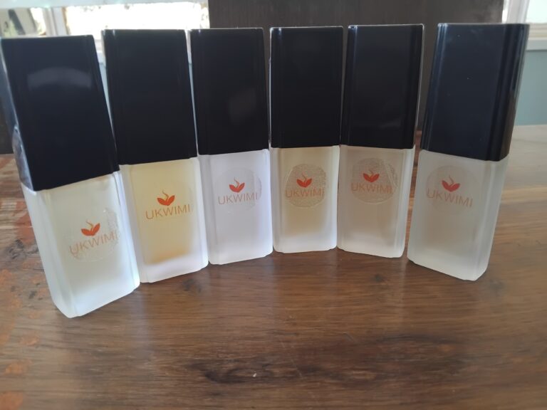 Perfumes made in a fragrance workshop